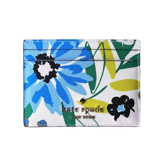Kate Spade NWT Boxed Madison Floral Small Slim Card Holder - Picture 3 of 5